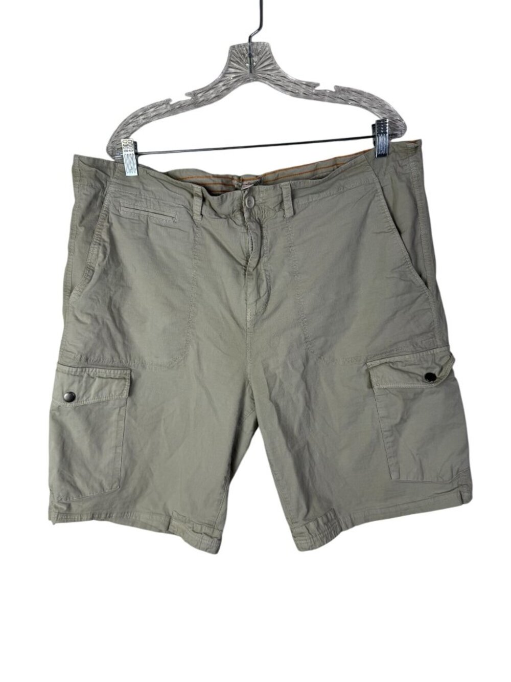 Carbon2Cobalt Mens Khaki Beige Cargo Shorts Size 40 Cotton Blend‎ Utility Casual